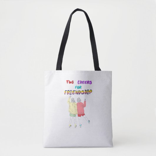 Twee Proost voor Vriendschap 30 Meisjes juli Vrien Tote Bag (Voorkant)