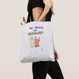 Twee Proost voor Vriendschap 30 Meisjes juli Vrien Tote Bag