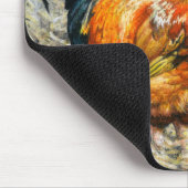 Twee proud Barn-roesters Muismat (Hoek)