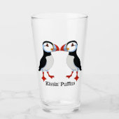 Twee Puffins Design Drink glas (Voorkant)