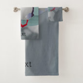 Twee Puffins-ontwerpen Bad Handdoek (Insitu)