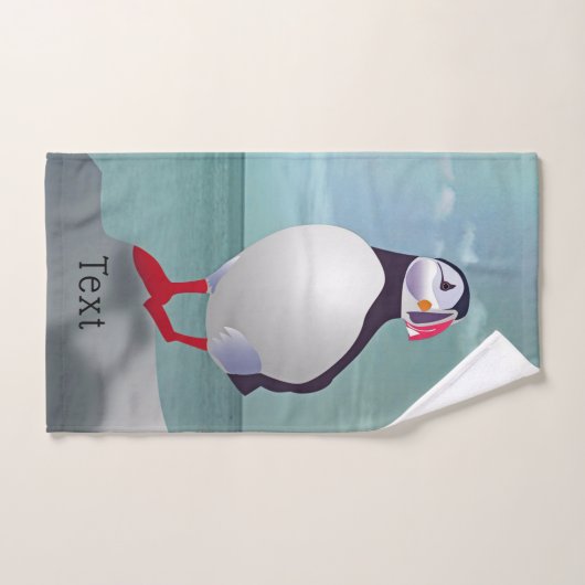 Twee Puffins-ontwerpen Bad Handdoek (Handdoek)