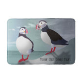 Twee Puffins-ontwerpen Badmat (Voorkant)