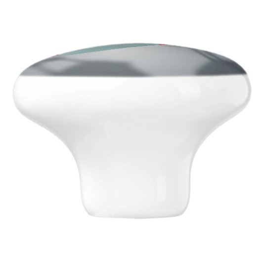 Twee Puffins-ontwerpen Keramische Knop (Zijkant)