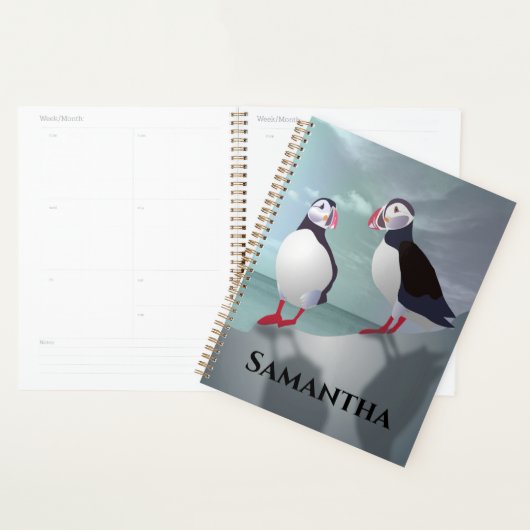 Twee Puffins-ontwerpen Planner (Display)