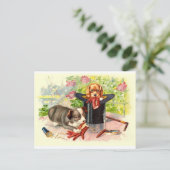 Twee Puppies  Briefkaart (Staand voorkant)