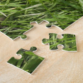 Twee Puppies met geel gele lobby's Legpuzzel (Zijkant)