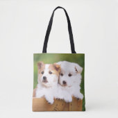 Twee Puppies Tote Bag (Voorkant)