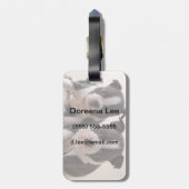 Twee Puppies van Boston Terrier Bagagelabel (Achterkant verticaal)