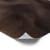 Twee Puppies voor chocolade-labrador-reproductiedr Poster (Hoek)