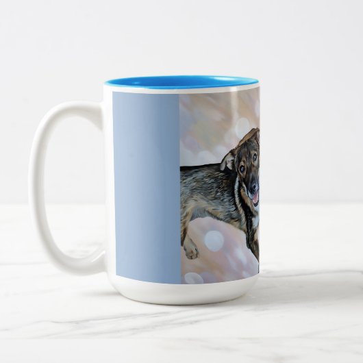 Twee Puppy Vrienden Mok (Links)