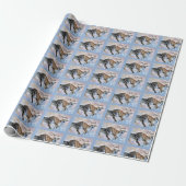 Twee puppyvrienden verpakken papier (Uitgerold)