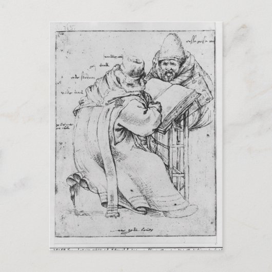 Twee Rabbis Briefkaart (Voorkant)