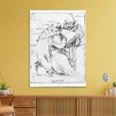 Twee Rabbis Canvas Afdruk (Insitu (Woonkamer))