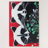 Twee Raccoons Legpuzzel (Verticaal)