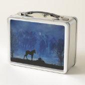 Twee racehorse foals lunch box (Achterkant)