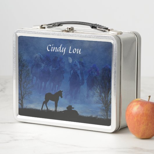 Twee racehorse foals lunch box (In situ)