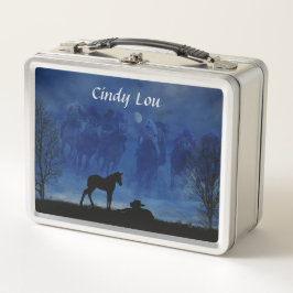 Twee racehorse foals lunch box