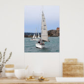 Twee racejachten poster (Keuken)
