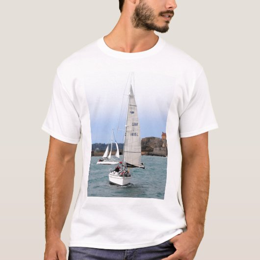 Twee racejachten t-shirt (Voorkant)