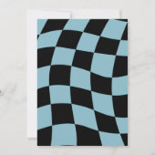 Twee Rad Blauw Jongen 2e Verjaardagsfeestje Kaart (Achterkant)