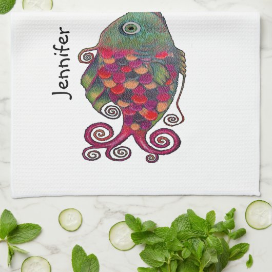 Twee radionavontuurlijk vispaar zeer uniek theedoek (Gevouwen)