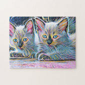 Twee ragdoll kittens legpuzzel (Horizontaal)