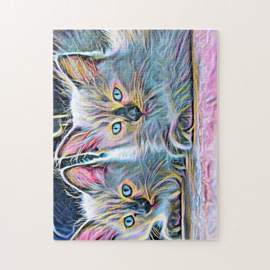 Twee ragdoll kittens legpuzzel (Verticaal)