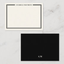 Twee rand minimalistische naammonogram