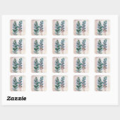 Twee rassen van Artemesia Vierkante Sticker (Vel)