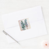 Twee rassen van Artemesia Vierkante Sticker (Envelop)