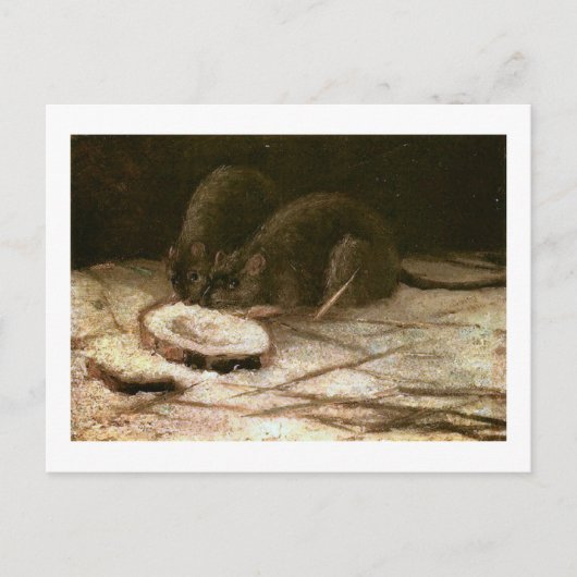 Twee Rats Van Gogh Fine Art Briefkaart (Voorkant)