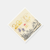 Twee Ratten Bamboe Vietnamees Nieuwjaar 2020 PN Servet (Hoek)