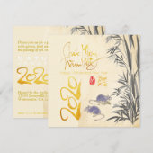 Twee Ratten Bamboe Vietnamees Nieuwjaar 2020 SFC (Voorkant / Achterkant)