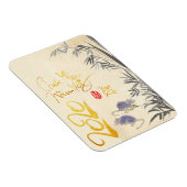 Twee Ratten Bamboe Vietnamees Nieuwjaar 2020 VFM Magneet (Rechterzijde)