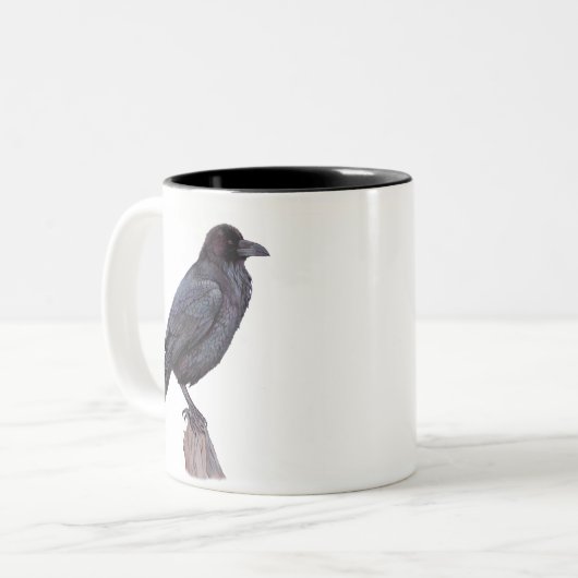 Twee Ravens Coffee-Mok Tweekleurige Koffiemok (Voorkant links)