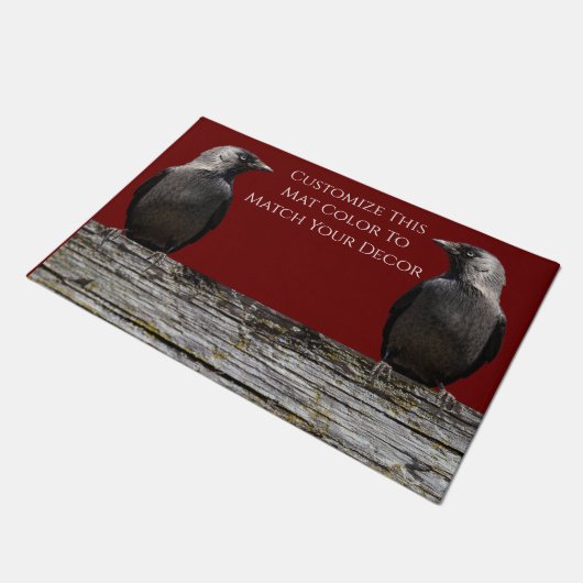 Twee Ravens Doormat Deurmat (Schuin)