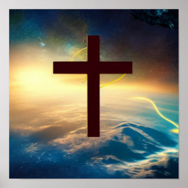 Twee Realms Cross in Space Poster