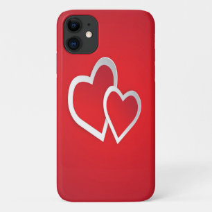 Twee Red Hearts iPhone/iPad-draagtas Case-Mate iPhone Case