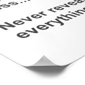 Twee regels voor het behalen van succes poster (Hoek)