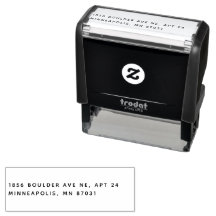 Twee regels zelfinkende retouradresstempel