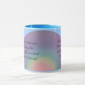 Twee regenboognoteringen - mok (Midden)