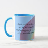 Twee regenboognoteringen - mok (Links)