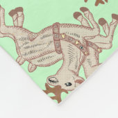 Twee rendieren fleece deken (Hoek)