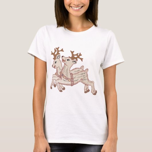 Twee rendieren t-shirt (Voorkant)