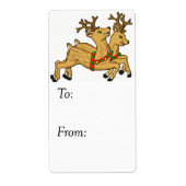 Twee rendierlijk  Label (Voorkant)