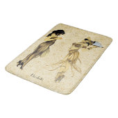 Twee Retro-dames in de nieuwe Floral-stijl Badmat (Gekanteld)