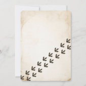 Twee Rex Dinosaurus Verjaardagsfeest Kaart (Achterkant)