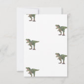 Twee Rex Trex Dinosaurus Verjaardag Uitnodiging 2  (Achterkant)