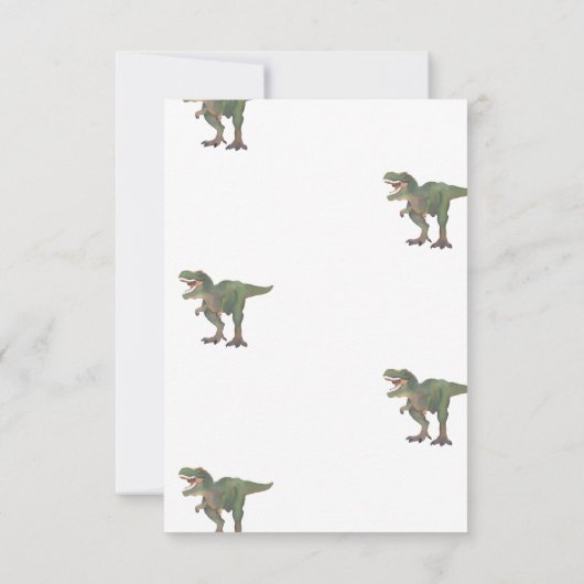 Twee Rex Trex Dinosaurus Verjaardag Uitnodiging 2 (Achterkant)